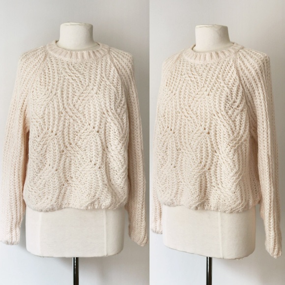 UO Kimchi Blue Bella Cable Knit Pullover Sweater - Picture 7 of 8